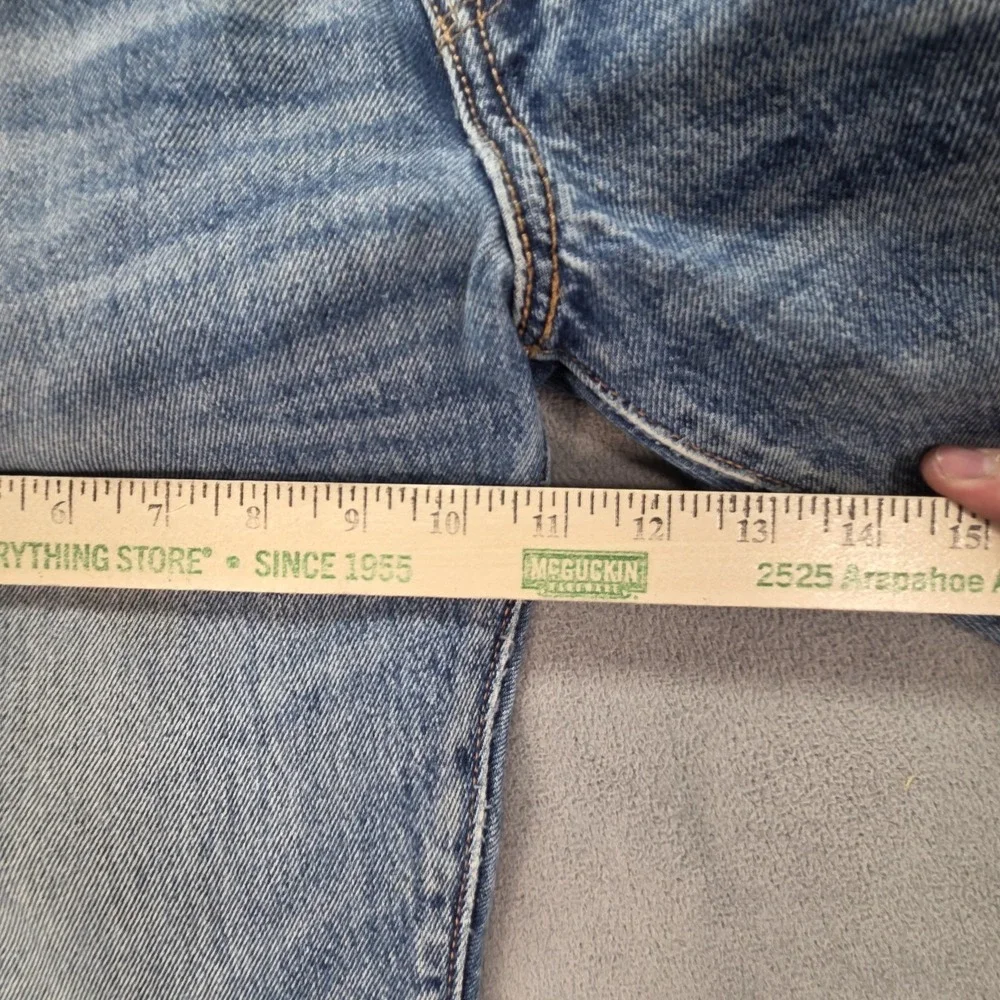 Levis 501 Jeans Mens Selvedge Medium Blue Tapered Whiskers‎ Honeycomb Fits 30x31